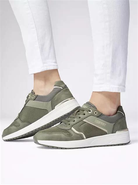 (Esprit) Groene sneaker van Groen .